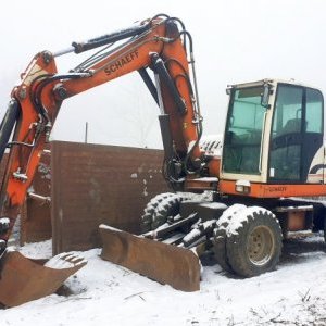 foto 11t bagr kolák mimoosé drapák+svahovka hydr. Schaeff HML42