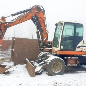foto 11t bagr kolák mimoosé drapák+svahovka hydr. Schaeff HML42