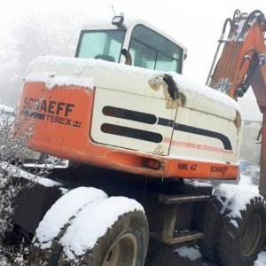 foto 11t bagr kolák mimoosé drapák+svahovka hydr. Schaeff HML42
