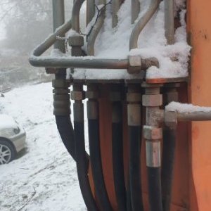 foto 11t bagr kolák mimoosé drapák+svahovka hydr. Schaeff HML42